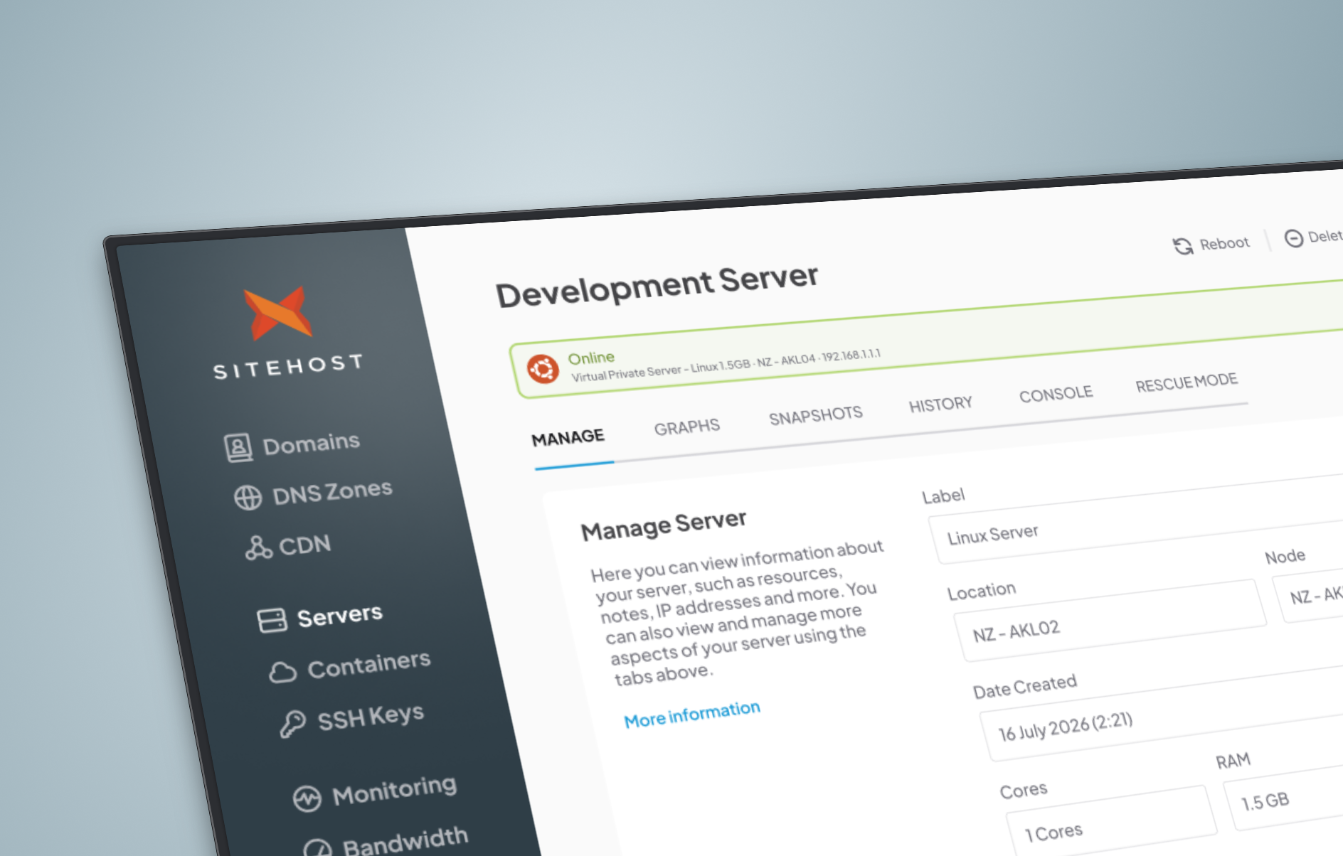 Introducing low-cost Development Virtual Servers