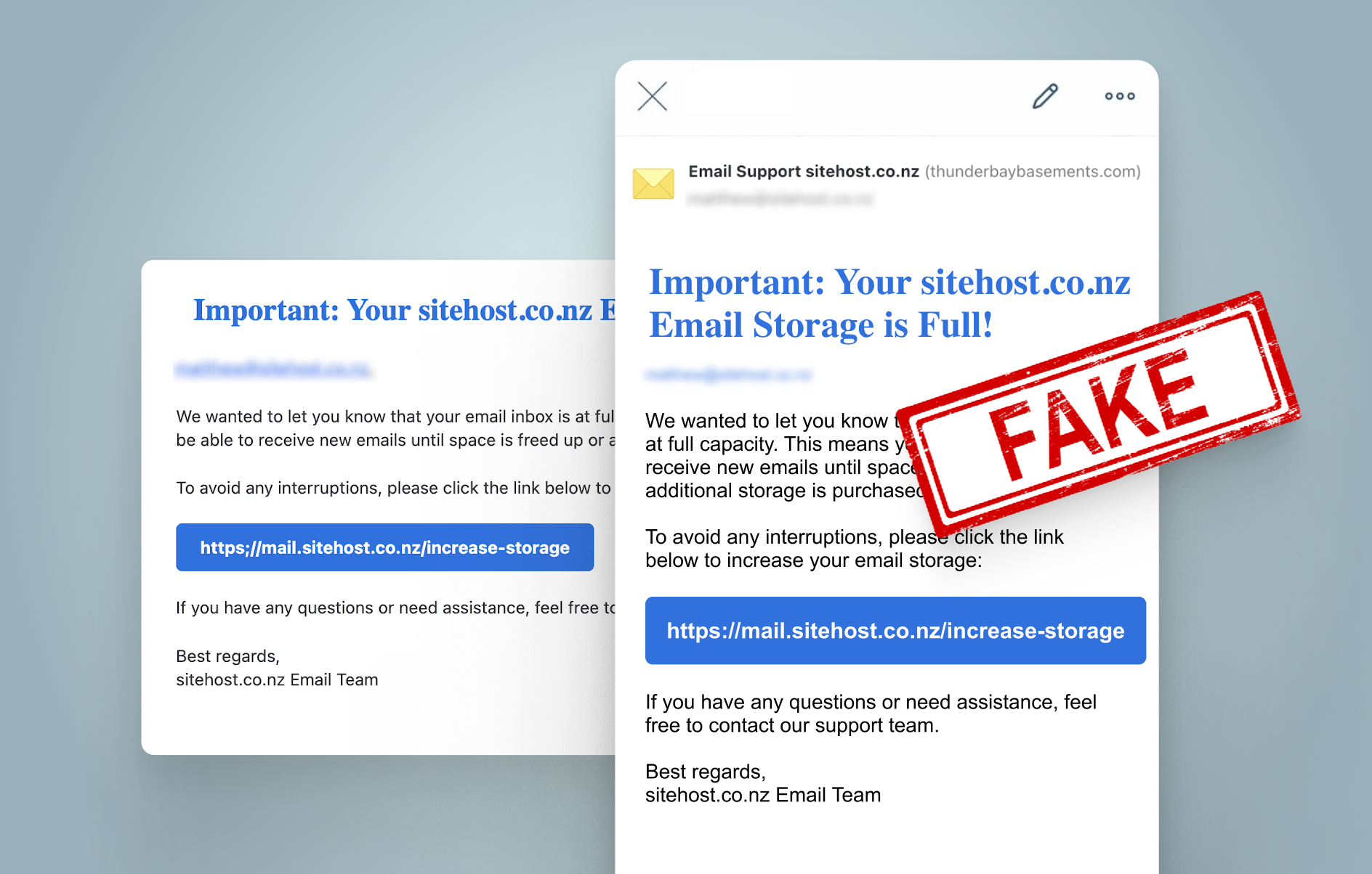 SCAM ALERT: SiteHost customers targeted in phishing attack