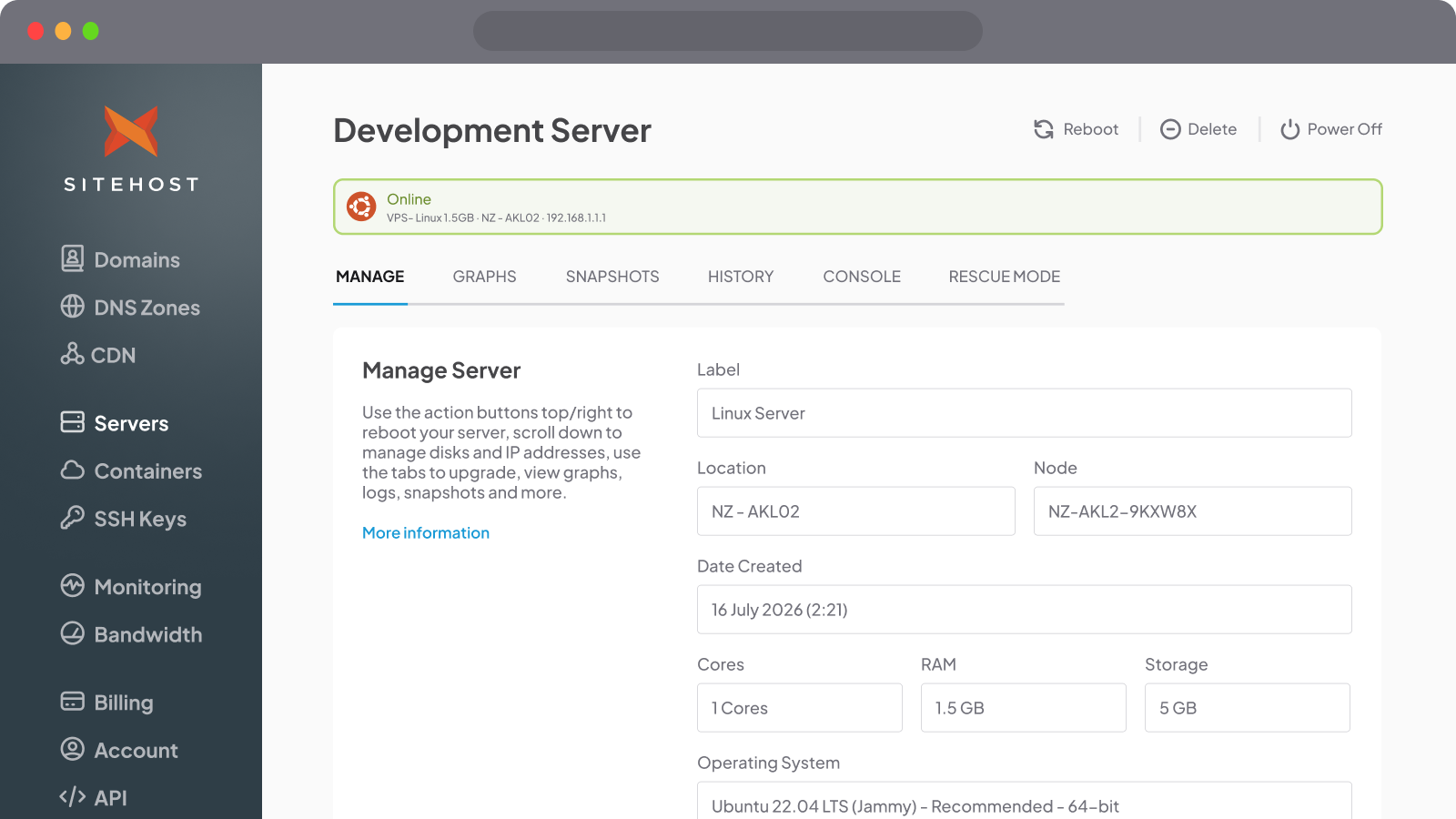 Sandbox VPS for developers