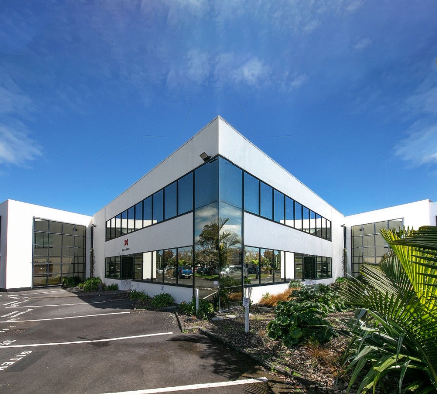The SiteHost building seen from the road.