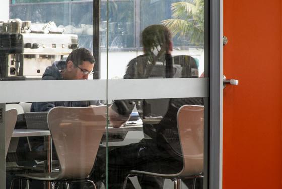 SiteHost team members taking a break.