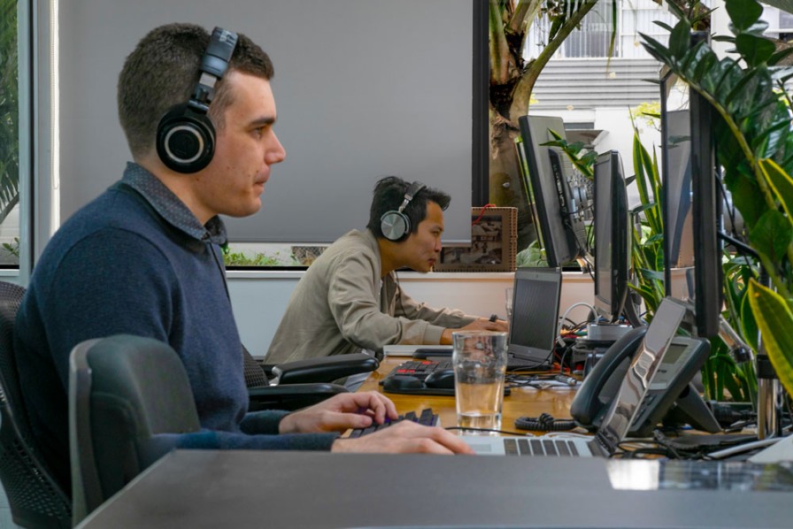 SiteHost team members at work.